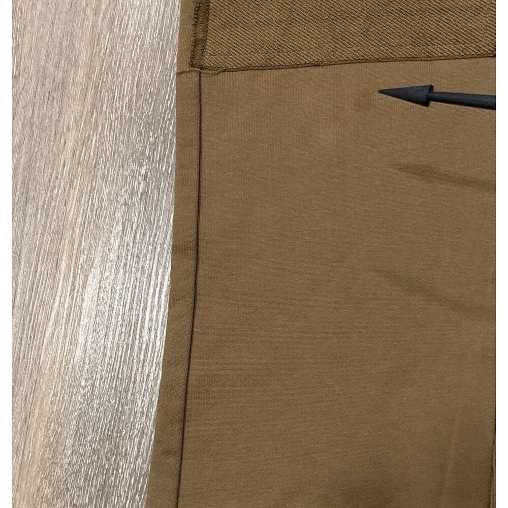 Valabasas Sweatpants Mens Large Brown Stacked Flare Pants Sweats Streetwear - Picture 3 of 10